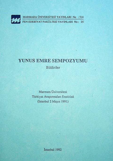 Yunus Emre Sempozyumu: Bildirileri, 2 Mayıs 1991, İstanbul